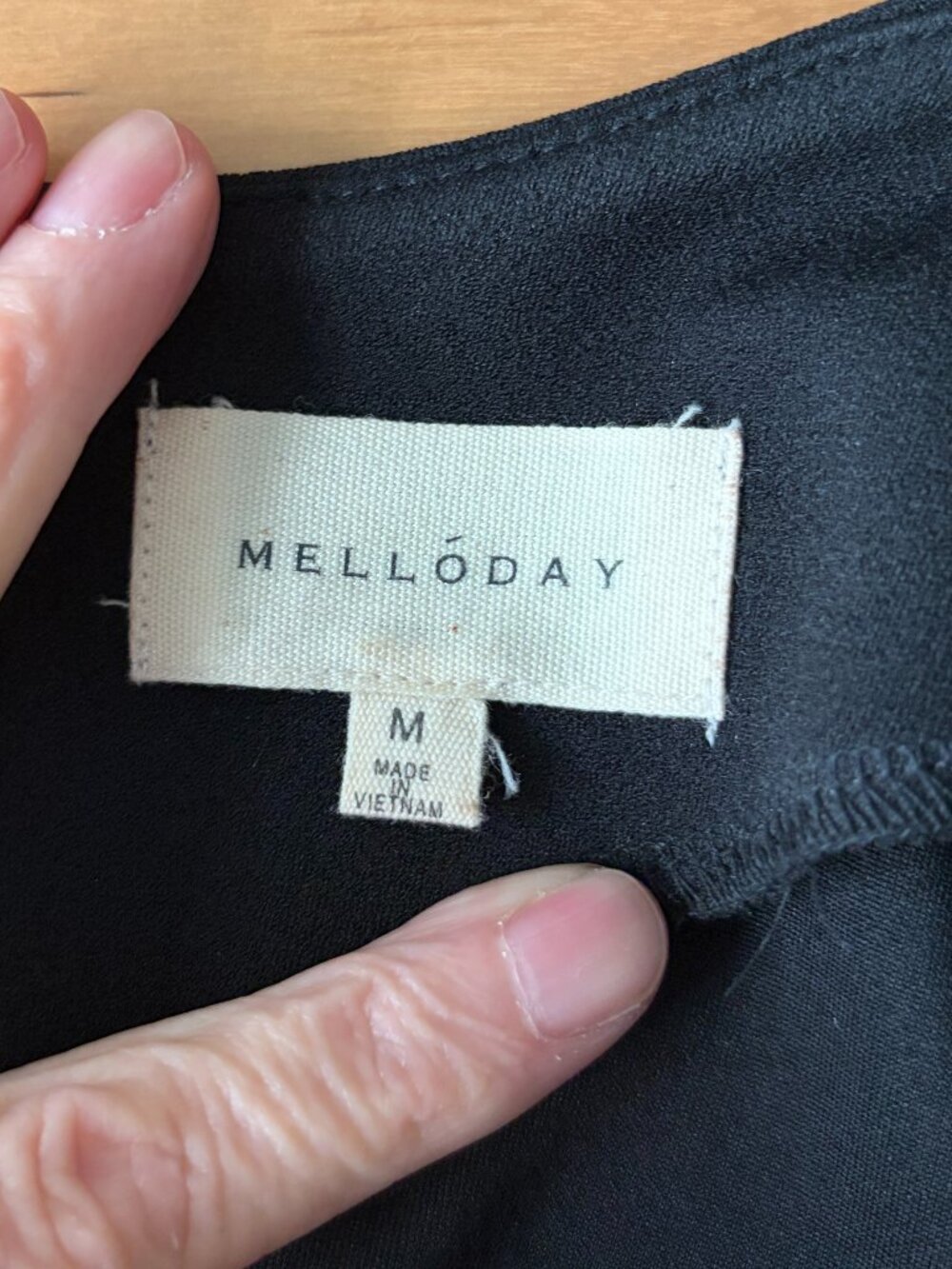Melloday Black Short Sleeve Top M - Picture 4 of 5